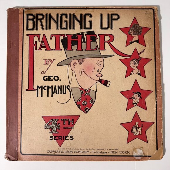 Bringing Up Father Geo McManus 4th Series Comic Book 1921 Humor Satire Antique - Picture 1 of 13